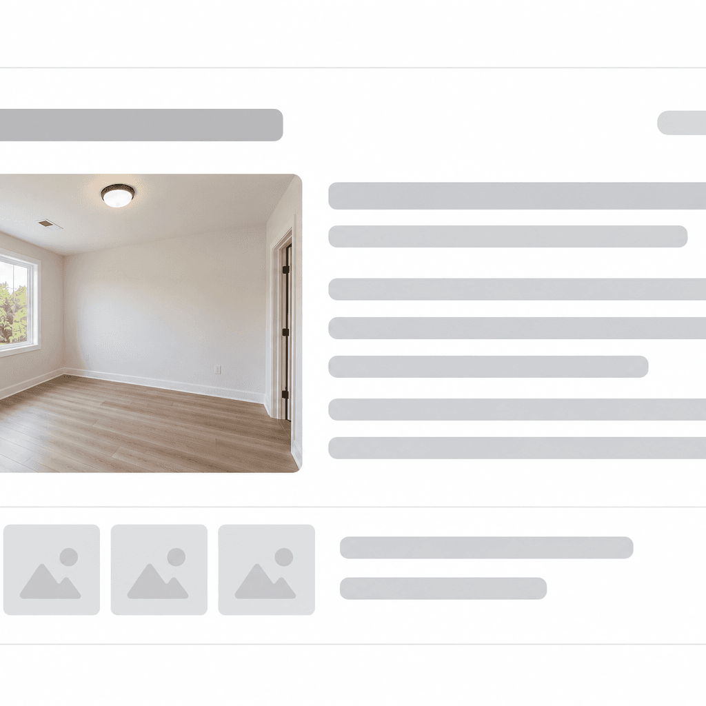 An inspection report screen with a room photo and written findings